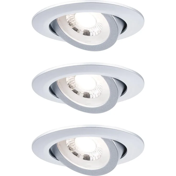 Paulmann Einbauleuchte LED | LED-Panel | 3000 K Farbtemperat. Chrom matt - Paulmann Licht