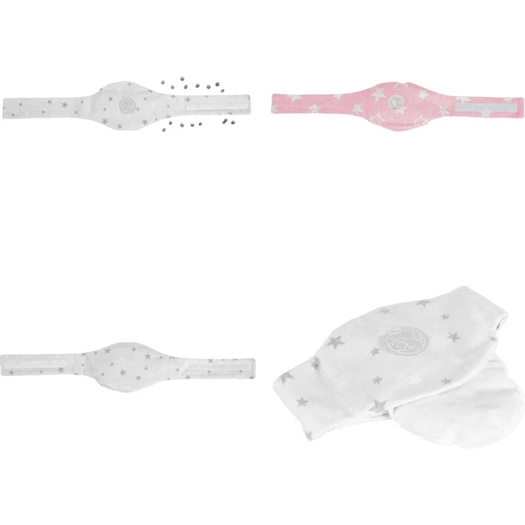 Moni Baby Anti-Kolik-Gürtel, Kirschkernkissen, Wärmekissen, Thermo-Gürtel rosa Sterne – Bild 7