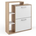 Schuhkipper Orlando Weiß/Sonoma 24.5 x 90 cm Vicco