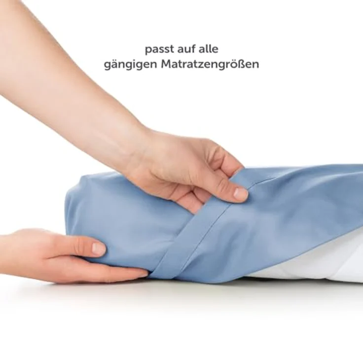 Blumtal Bettlaken Pflegeleichtes Betttuch, Oeko-TEX zertifiziert, Gummizug: ohne, aus weichem, gebürstetem Mikrofaser-Gewebe ohne Gummizug – Bild 5