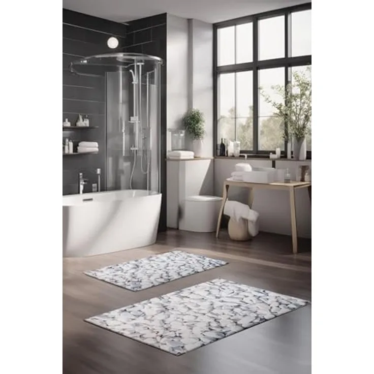 Mijolnir 'CT-5182' Badematten-Set (2-teilig), Mehrfarbig
