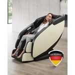 Welcon 'Prestige II' Massagesessel, Kunstleder in schwarz/weiß