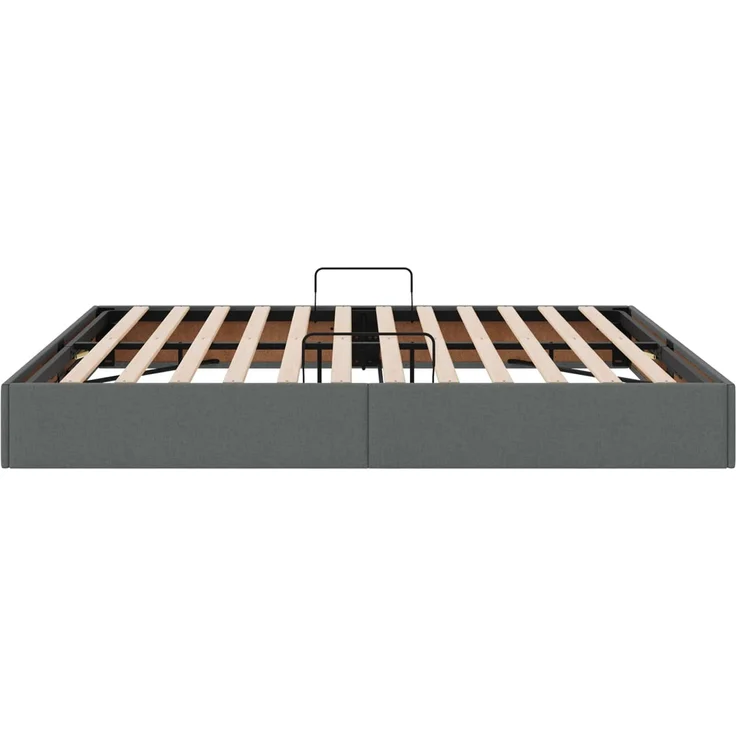 vidaXL Ottoman Bettgestell mit Speicher Dunkelgrau 180 x 200 cm Stoff 3442839 – Bild 8