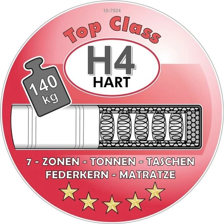 Jockenhöfer 'Capello Max' Boxspringbett, 180x200 cm, Flachgewebe Greige – Bild 4