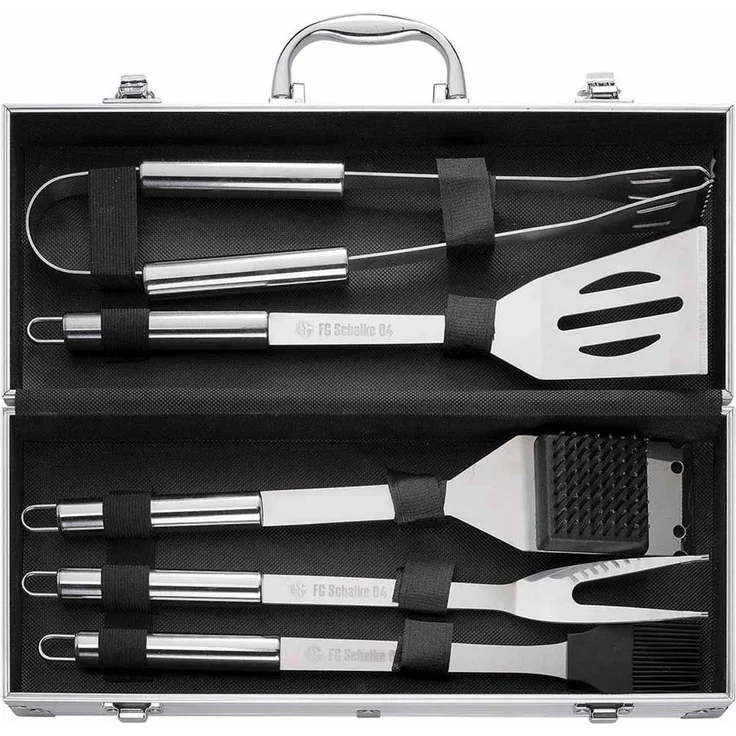 FC Schalke 04 Grillbesteck-Set FC Schalke 04 Grillkoffer 5-teilig, (5 tlg) – Bild 1