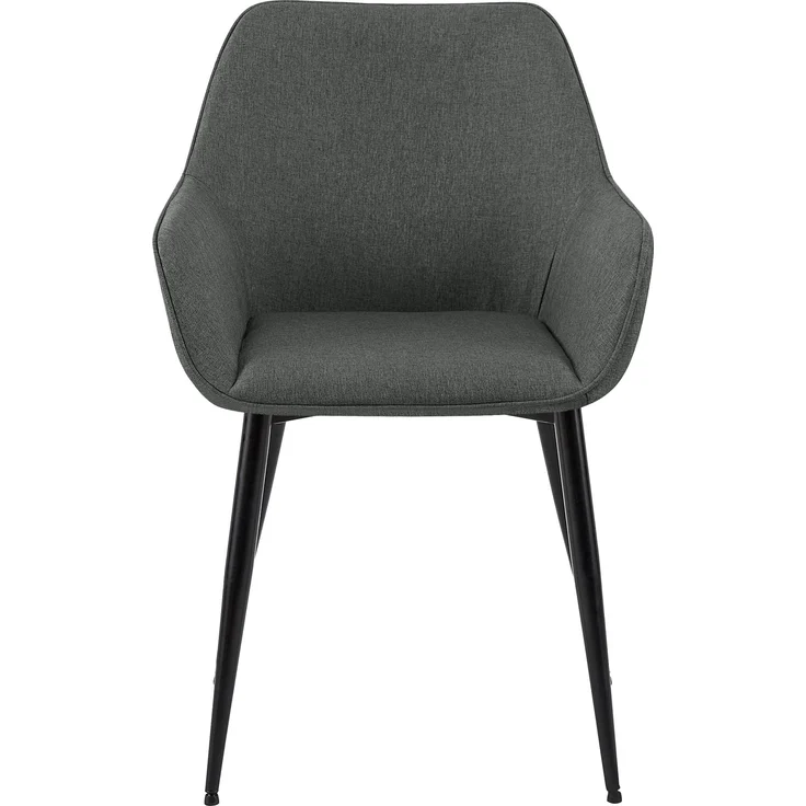 2er Set Esszimmerstuhl NIVER - Stoff Dunkelgrau 52x63x82 cm | Essstühle Esszimmerstühle Küchenstühle Wohnzimmerstühle – Bild 4