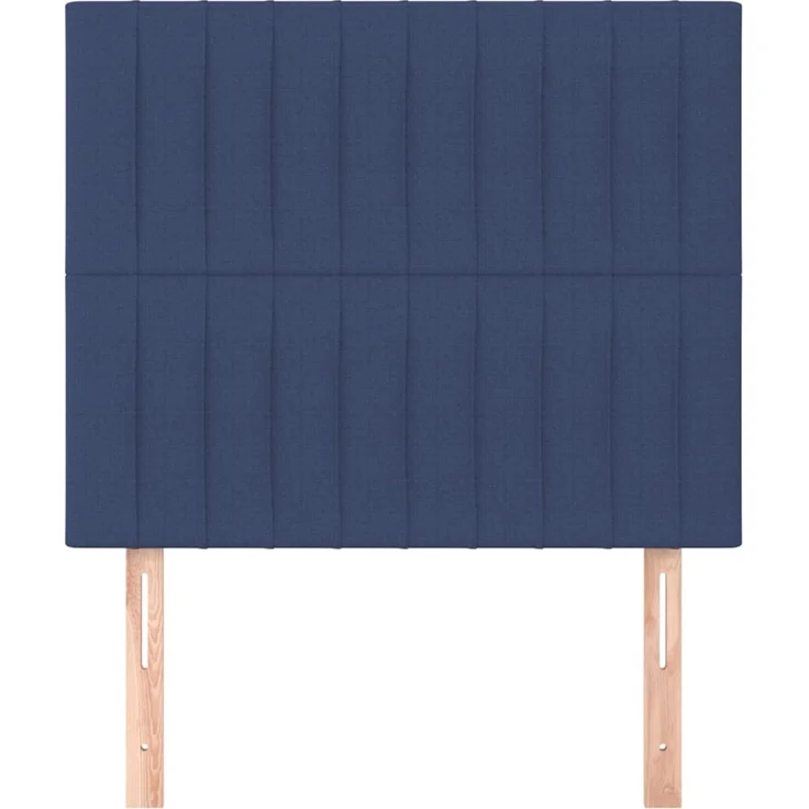 vidaXL Kopfteile 2 Stk. Blau 100 x 5 x 78/88 cm Stoff 3116566 – Bild 3