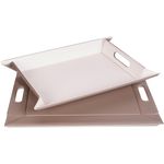 Freeform Duo Wende-Tablett 55x41 cm Weiß / Taupe