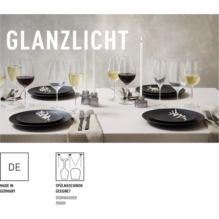Ritzenhoff Weinglas Ritzenhoff Glanzlicht Wein, Sektglas 12er-Set H24, Kristallglas – Bild 5