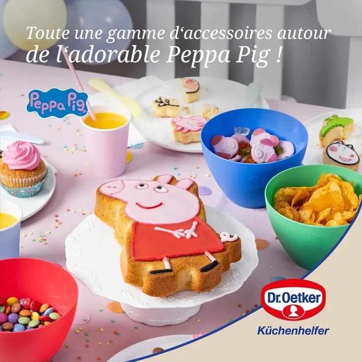 Dr. Oetker Papier Party-Picker Peppa Wutz – Praktisches Set: 24 Stück – Perfekt zum Backen mit Kindern und Fans von Peppa Pig, ideal für Kindergeburtstage und Familienfeiern – Bild 4