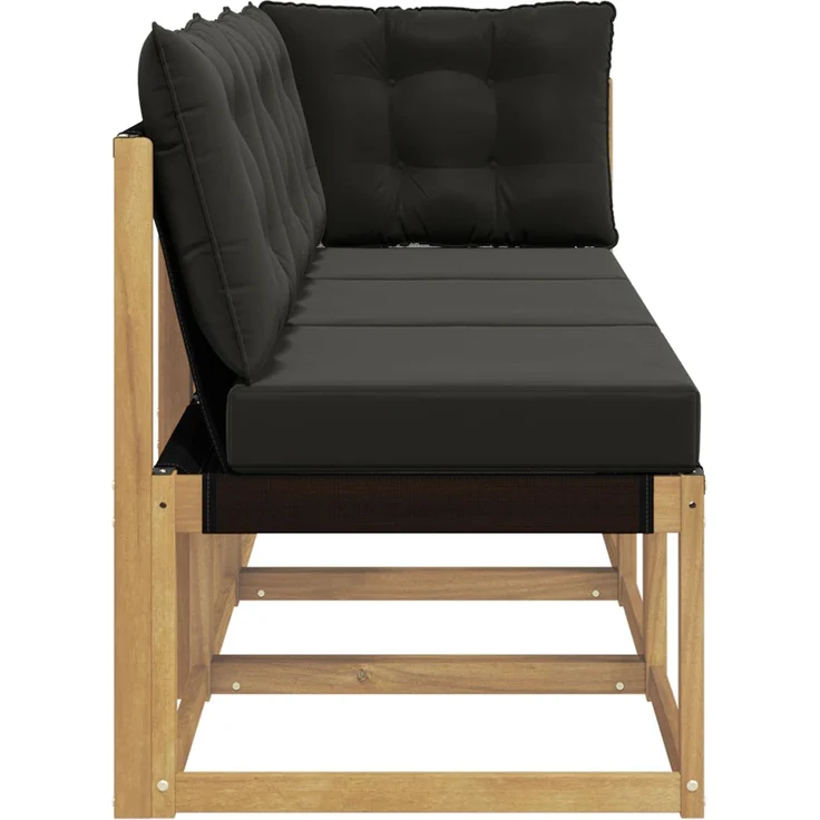 vidaXL Outdoor Mittel- und Ecksofa 3 stk. 3-Sitzer 901623 – Bild 6