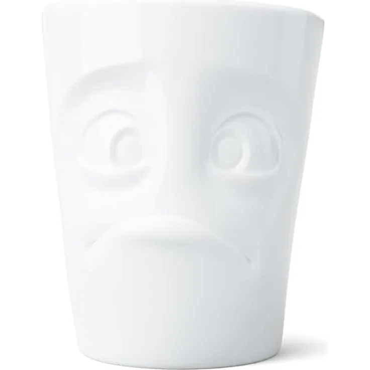 FIFTYEIGHT Henkelbecher 350ml - Verdutzt weiß