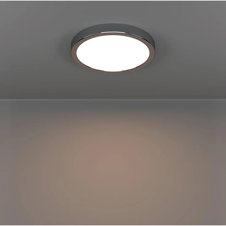 EGLO LED Deckenlampe Fueva 6, Bad Deckenleuchte Ø 21,1 cm, Badlampe aus Stahl in Chrom und Kunststoff in Weiß, Badezimer Lampe, warmweiß-kaltweiß, IP44 – Bild 3