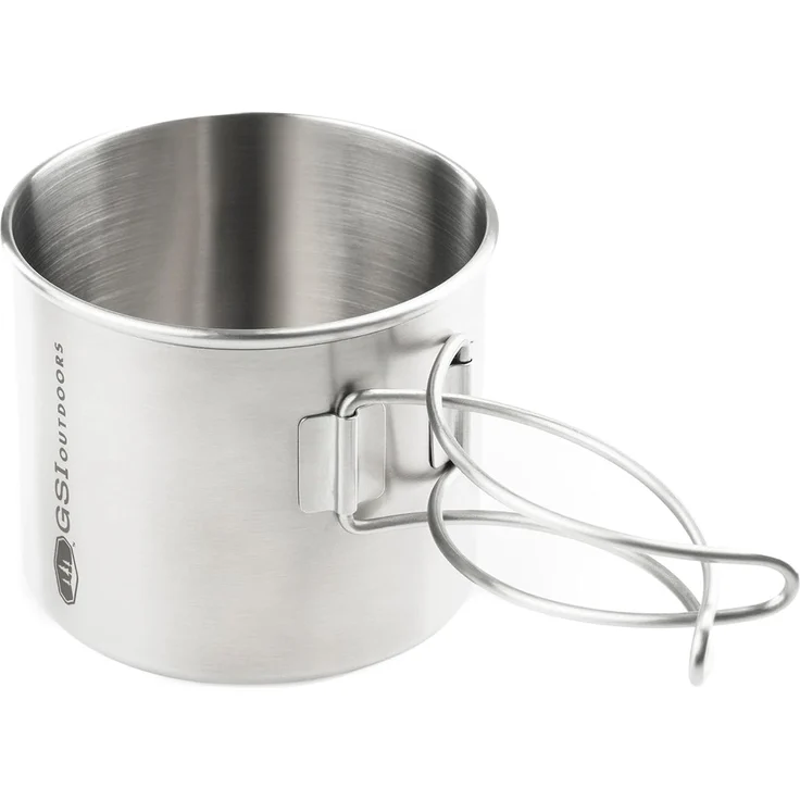 GSI Outdoors 68214 Topf Edelstahl 0 5 l Silber 139 g 10 7 cm – Bild 1