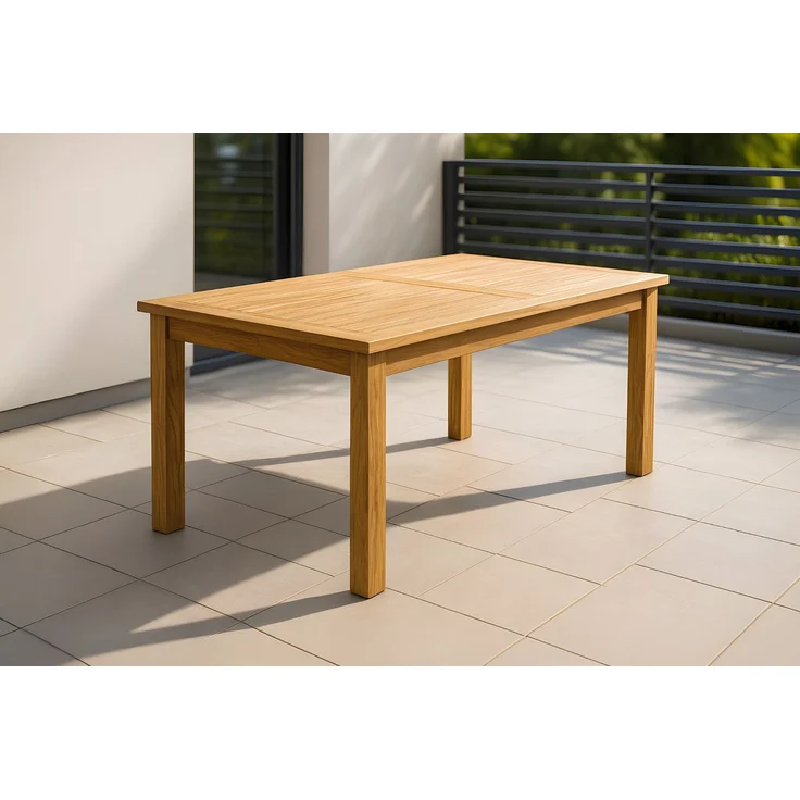 Gartentisch Outdoor massiv Teakholz 180 x 100 FREETOWN 172501121 – Bild 1