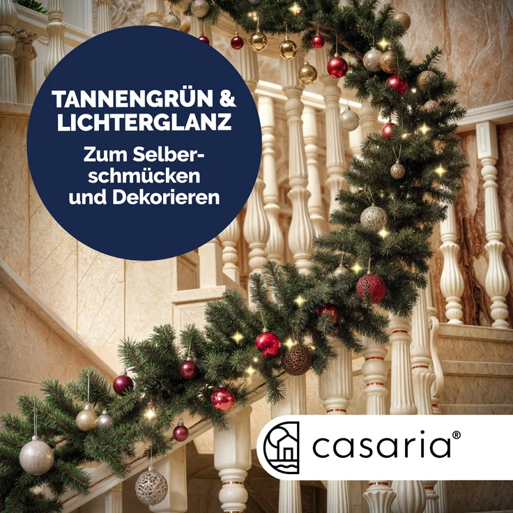 Casaria 2er Set Weihnachtsgirlande 100LEDs – Bild 5