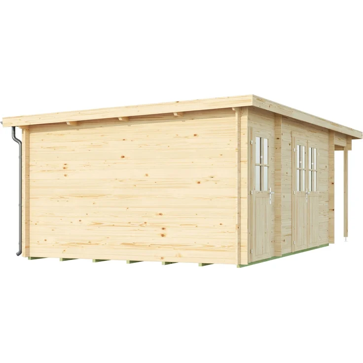Fjordholz 'Ezra 5' Gartenhaus mit Pultdach, Fichtenholz natur – Bild 4