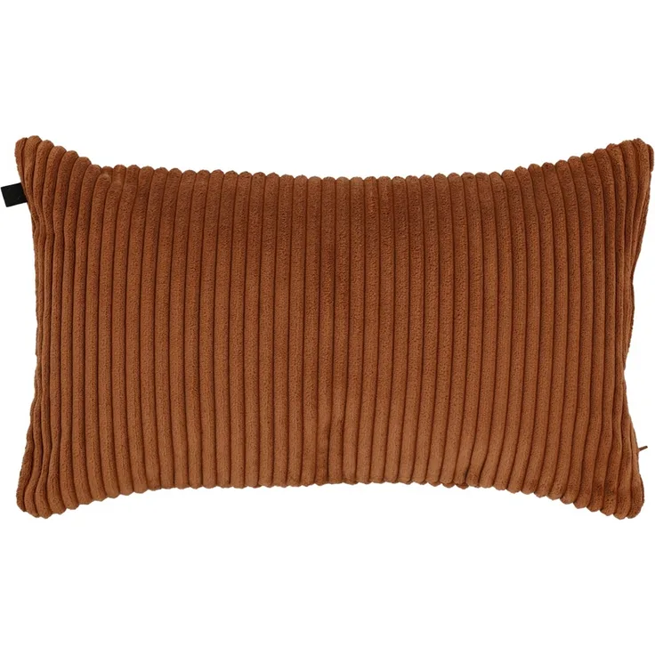 Overseas Fiore Kissen, Rippstrick, Copper Braun, 40x60 cm