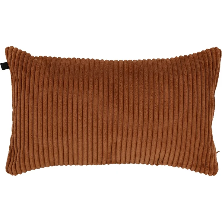 Overseas Fiore Kissen, Rippstrick, Copper Braun, 40x60 cm