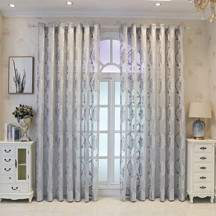 M&W DAS DESIGN Vorhang Wohnzimmer Schlafzimmer​​ Mit ösen 140Bx245H (1er), 2 für Paar – Bild 5