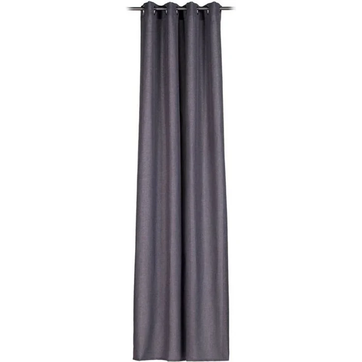 Gözze 'LINUS' Ösenvorhang, 100% Polyester anthrazit, 140x245 cm – Bild 4
