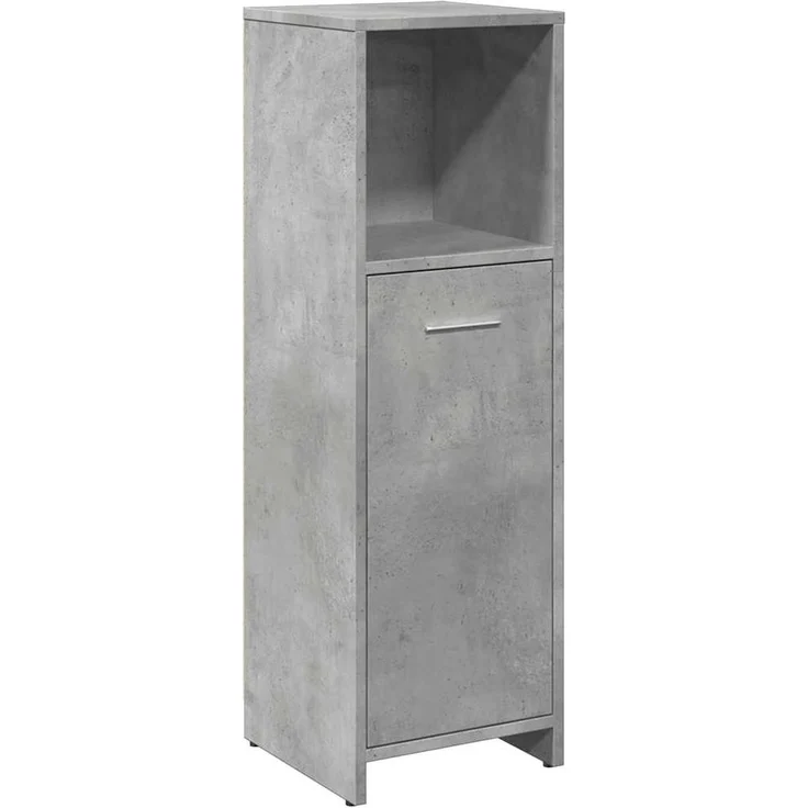 vidaXL Badezimmerschrank Betongrau 30x30x95 cm Holzwerkstoff 856032 – Bild 1