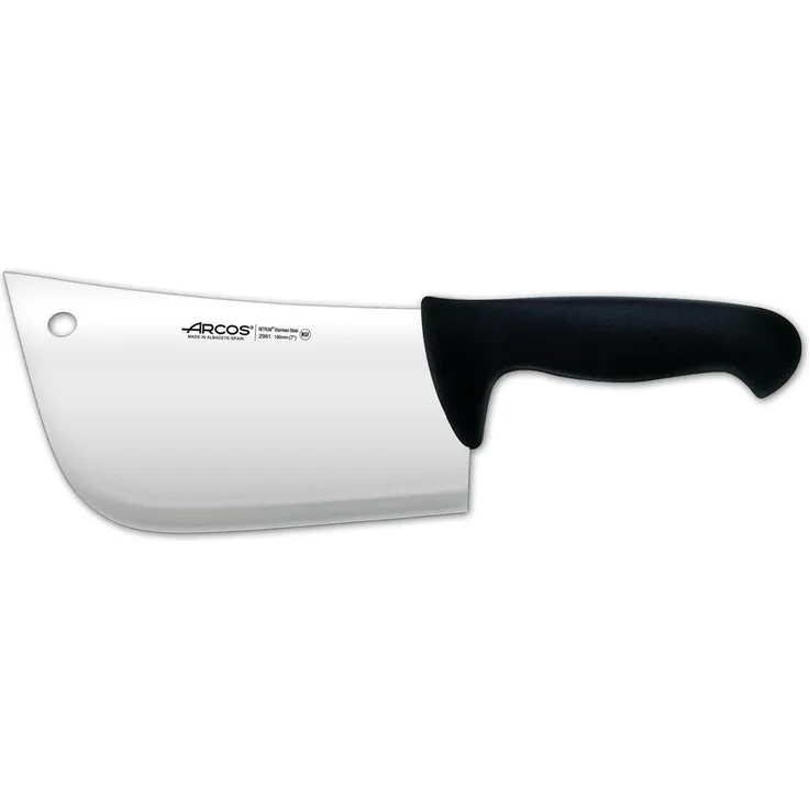 Arcos 296125 Hackmesser, Acier_inoxydable, Schwarz