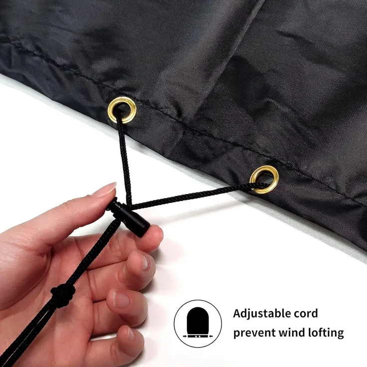 Großes Bistro Set Abdeckung wasserdicht UV-geschützt 420D Oxford Stoff Schwarz – Bild 4