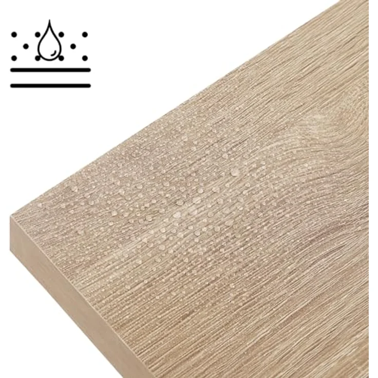 EUGAD Wandregal Wandboard Buchregal Hängeregal DVD CD Regal Holz Board 80cm Eiche 0117QJ – Bild 5