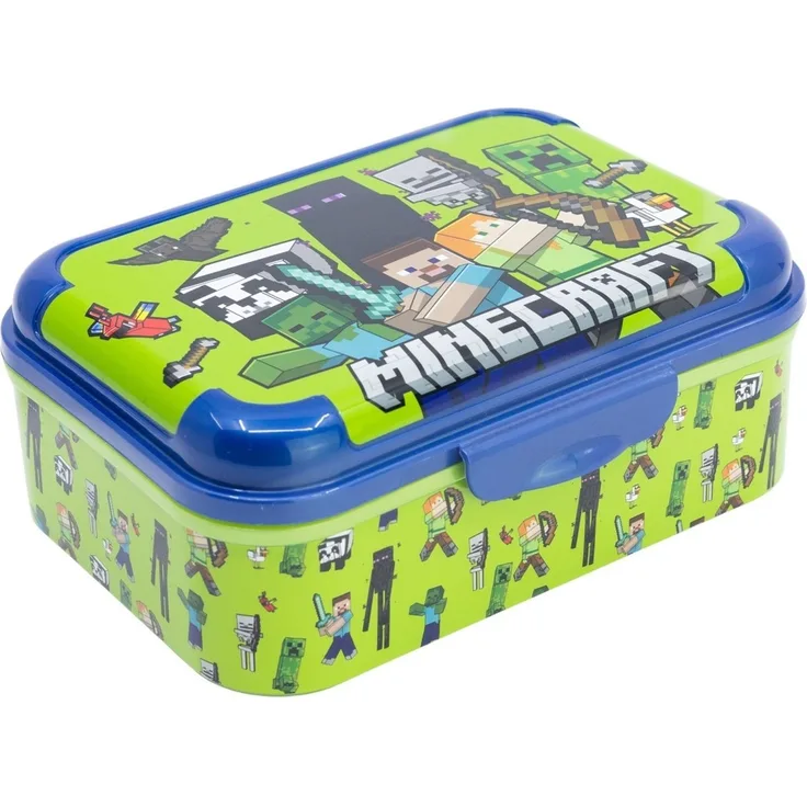 Minecraft Kinder Lunchbox Brotdose für Snacks Frühstück und Pause