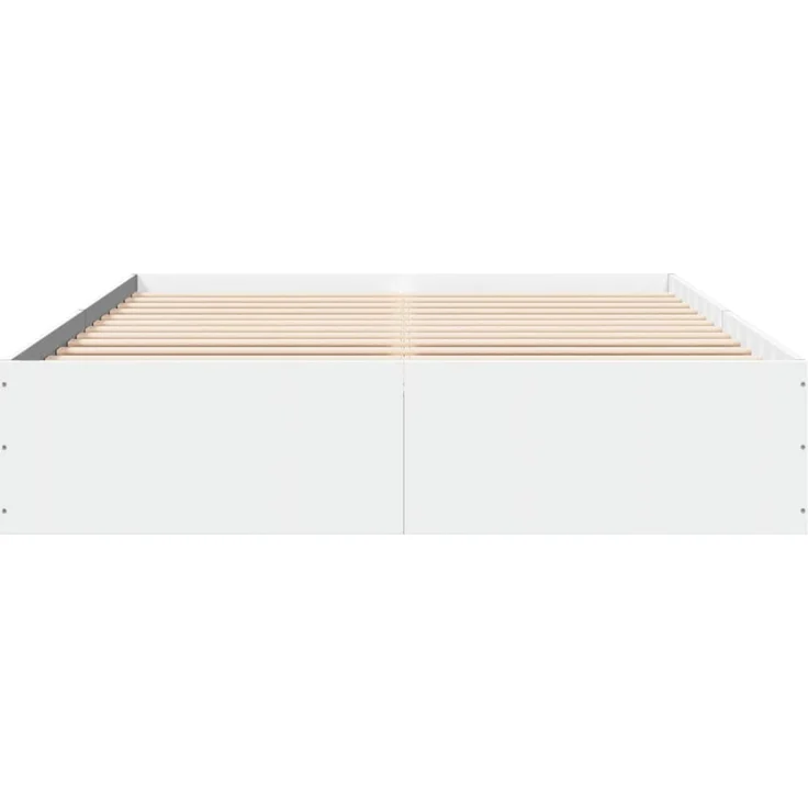 vidaXL Bettgestell Weiß 150x200 cm Holzwerkstoff 3281007 – Bild 4