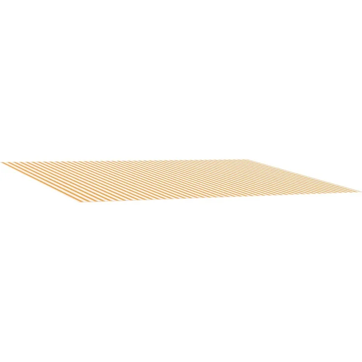 vidaXL Markisenersatzstoff Gelb und Weiß 450x350 cm Polyester 3444214 – Bild 1
