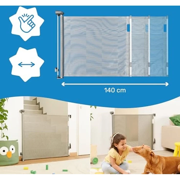 Safe & Roll einziehbares Sicherheitsgitter Badabulle – Bild 3