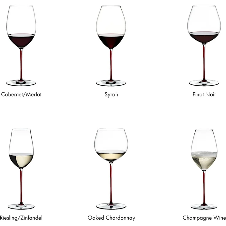 RIEDEL 4900/15DR FATTO A MANO Riesling / Zinfandel Weinglas - Stiel DRACHENROT – Bild 5