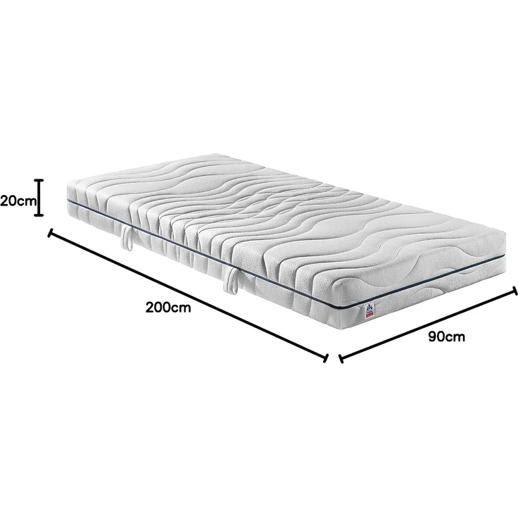 Badenia Bettcomfort Irisette Sylt 7-Zonen 1000er Tonnentaschenfederkernmatratze, Härtegrad 4, 90x200 cm – Bild 3
