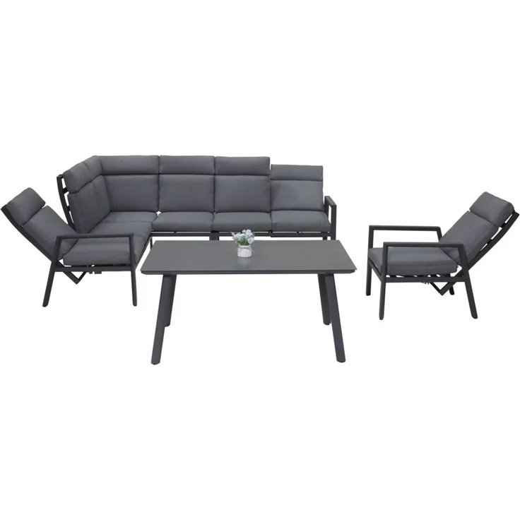 Gardissimo Alu Garten Ecklounge / Sitzgruppe "Livorno" – Bild 1