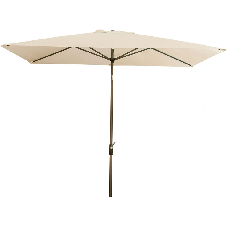 Derby by Doppler Sonnenschirm / Kurbelschirm "Basic Lift neo 200 x 250", natur, 250 x 200 cm – Bild 2