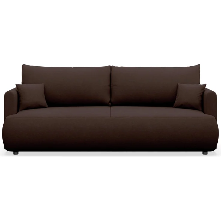 Selsey 'Ovo Mini' 3-Sitzer Schlafsofa mit Bettkasten, Braun, Chenille Easy Clean – Bild 5