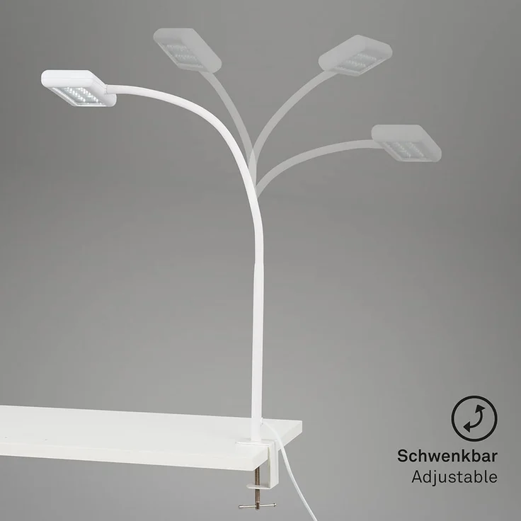 LED Klemmleuchte, Tischlampe, verstellbar, H 80,5 cm – Bild 5