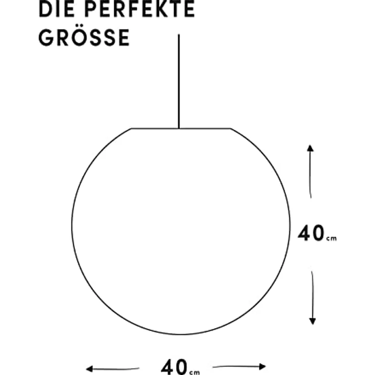Niermann Pendelleuchte rund Fußball, Papier-Ballon mit Fußballdesign, Weiß/Schwarz – Bild 3