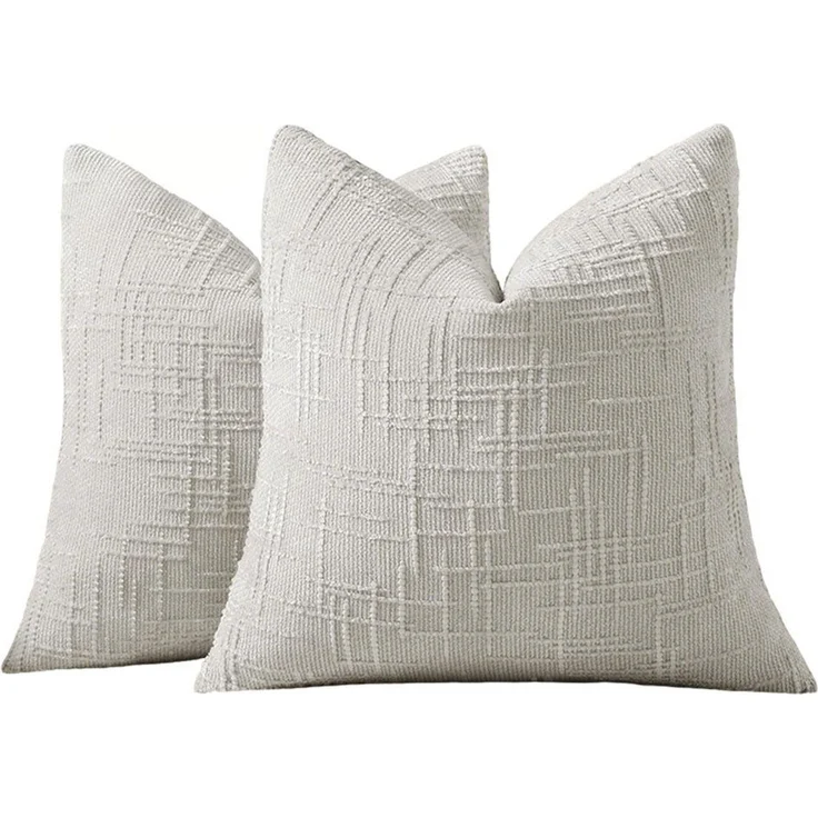 Zaewry Kissenbezug 1 Stück Chenille Kissenbezug, Bambusstruktur Kissenbezug, (1 Stück), Boho Dekokissenbezug, geeignet für Bett, Sofa, Wohnzimmer – Bild 1