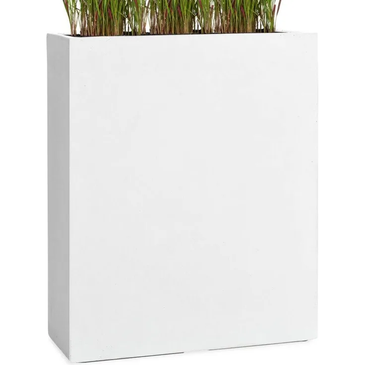 Pflanzwerk® Pflanzkübel DIVIDER Premium Blumenkübel Raumteiler Hochbeet Fiberglas, Fiberglas - Handgefertigt - Rechteckig - Frostbeständig