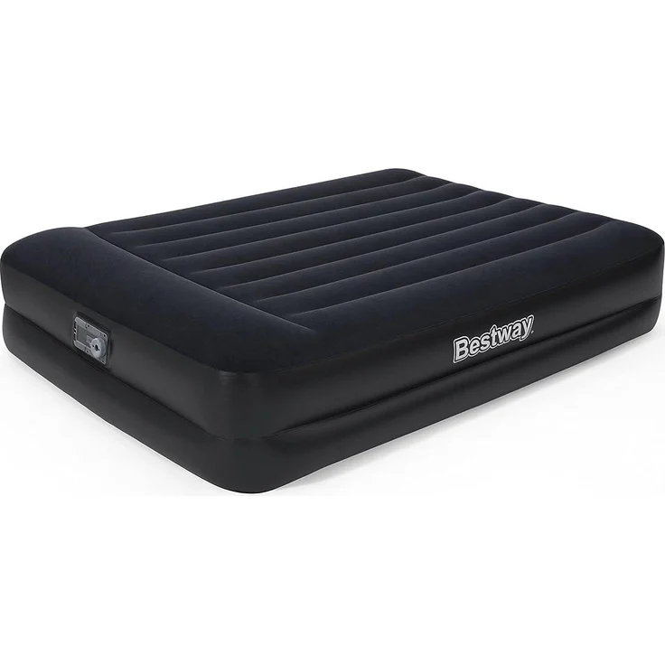 Bestway 'Aeroluxe' Doppel-Luftbett mit integrierter Elektropumpe, blau, 203 x 152 x 46 cm – Bild 1