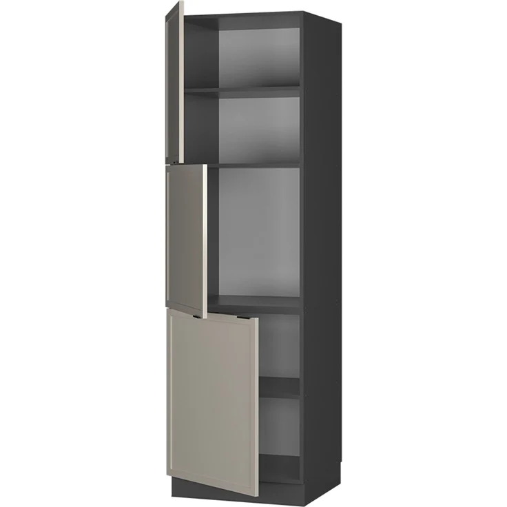 Herdumbauschrank Fame-Line GrauBeige 60 cm Vicco – Bild 4