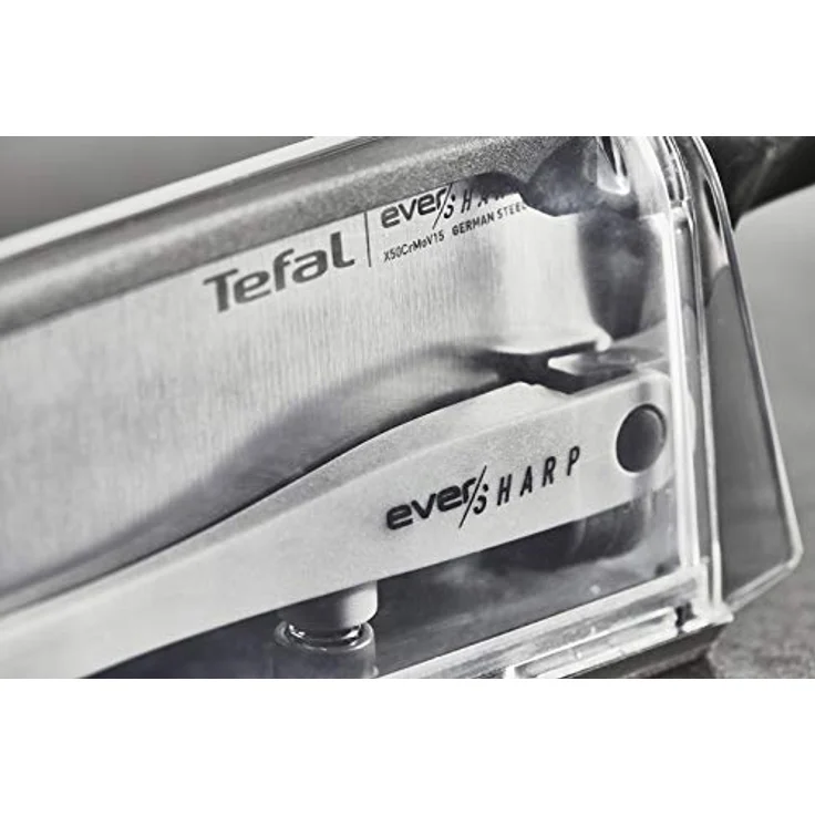 Tefal Kochmesser K25690 Ever Sharp, inkl. Messerschärfer, Edelstahl, exklusive Schleiftechnologie – Bild 11