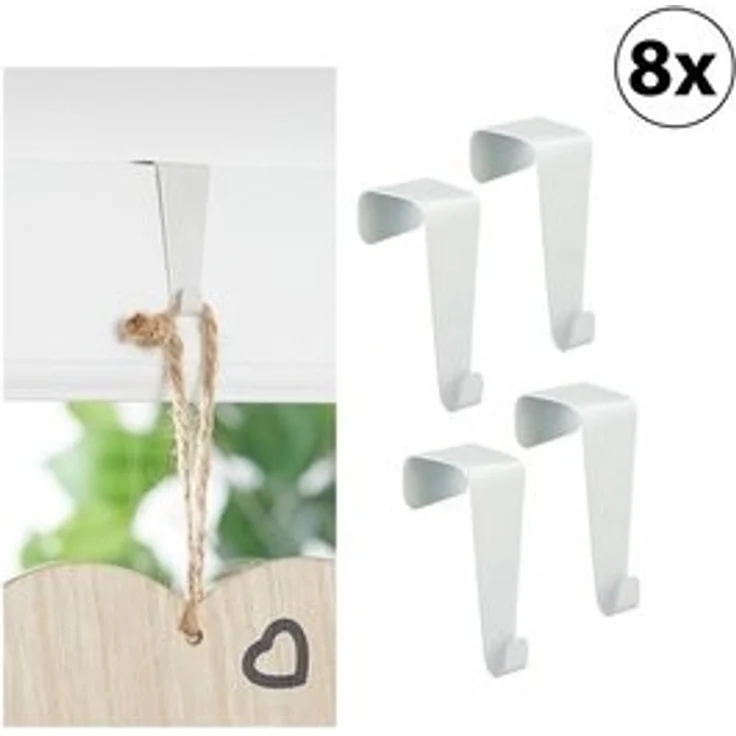 CEPEWA Türhaken 8er Set Tür - und Fensterhaken zum Hängen ca. 4cm – Bild 4
