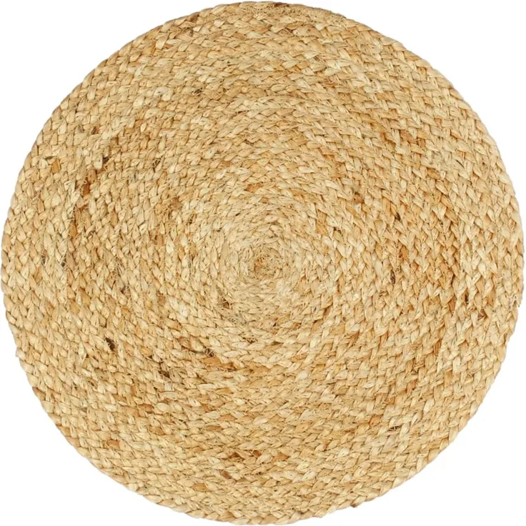 vidaXL Tischsets 4 Stk. Natur 38 cm Rund Jute 133834