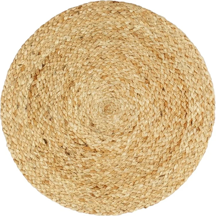 vidaXL Tischsets 4 Stk. Natur 38 cm Rund Jute 133834 – Bild 1