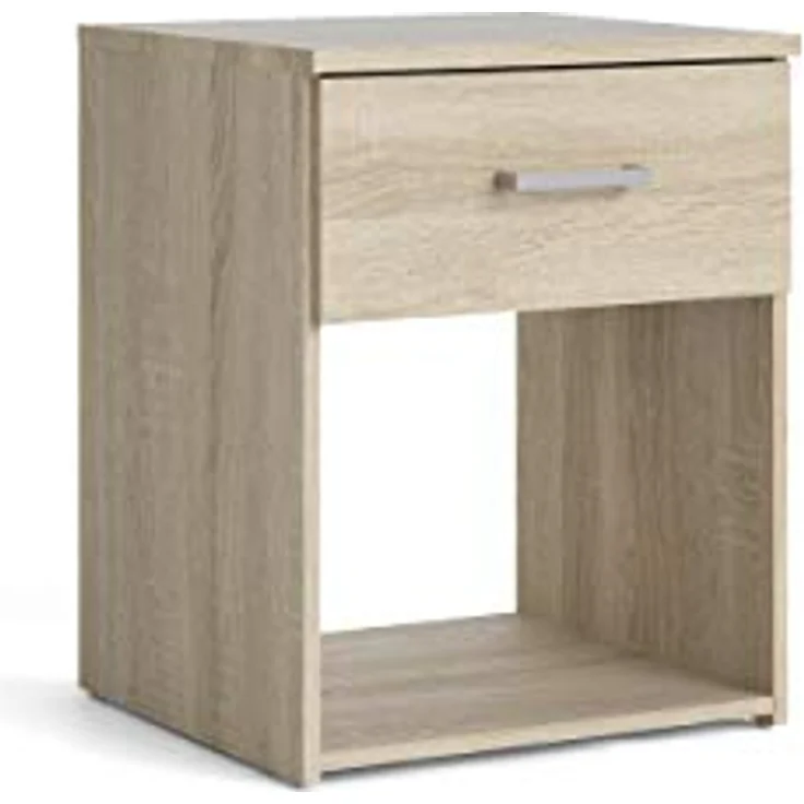 Nachttisch, Eichenfarbe, Maße 37,6 x 47,5 x 35,95 cm – Bild 5