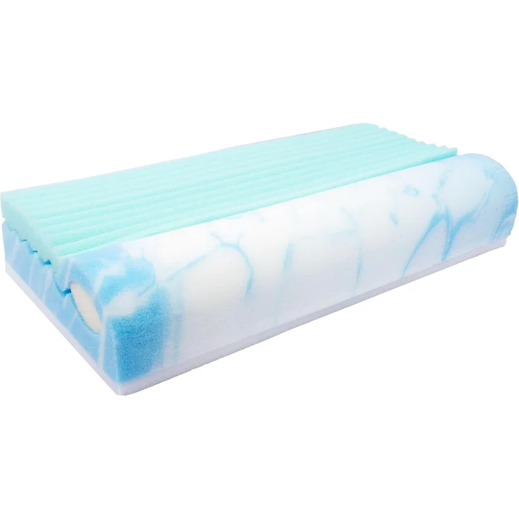 Traumschloss Nackenstützkissen Klima Control, Füllung: Klima-Hybridschaum, Bezug: Polyester (73% Polyester 27% Coolmax Polyester), Soft-Touch Feeling & 3D Klimaband zur besseren Belüftung – Bild 2
